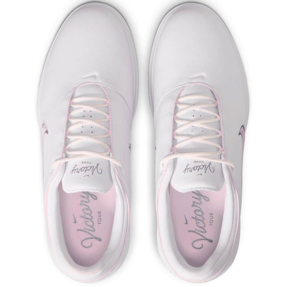 Nike Victory Tour 4 Spiked Shoes - White/Bleached Lilac/White/Cool Grey