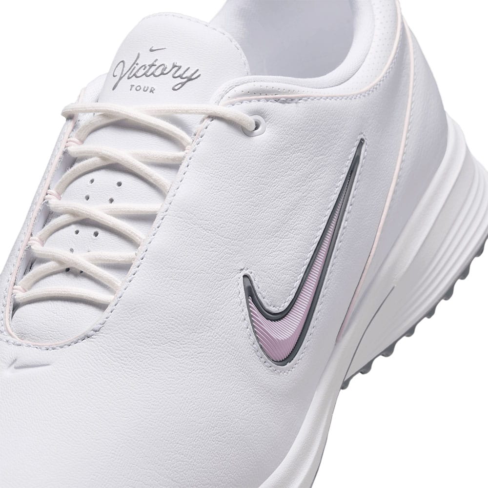 Nike Victory Tour 4 Spiked Shoes - White/Bleached Lilac/White/Cool Grey