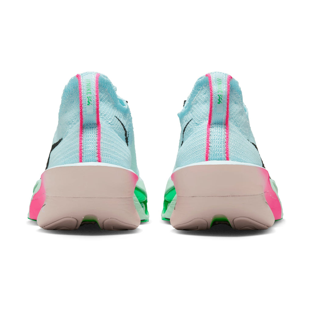 Women's Alphafly 3 Running Shoes Glacier Blue / Mint Foam / Green Shock / Black