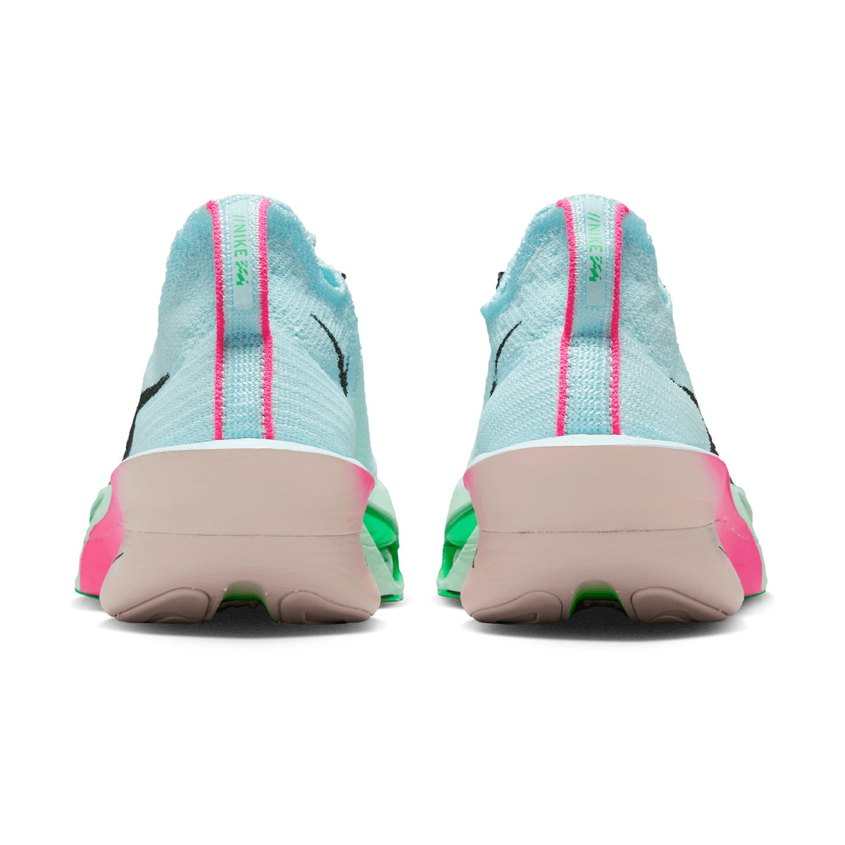 Women's Alphafly 3 Running Shoes Glacier Blue / Mint Foam / Green Shock / Black
