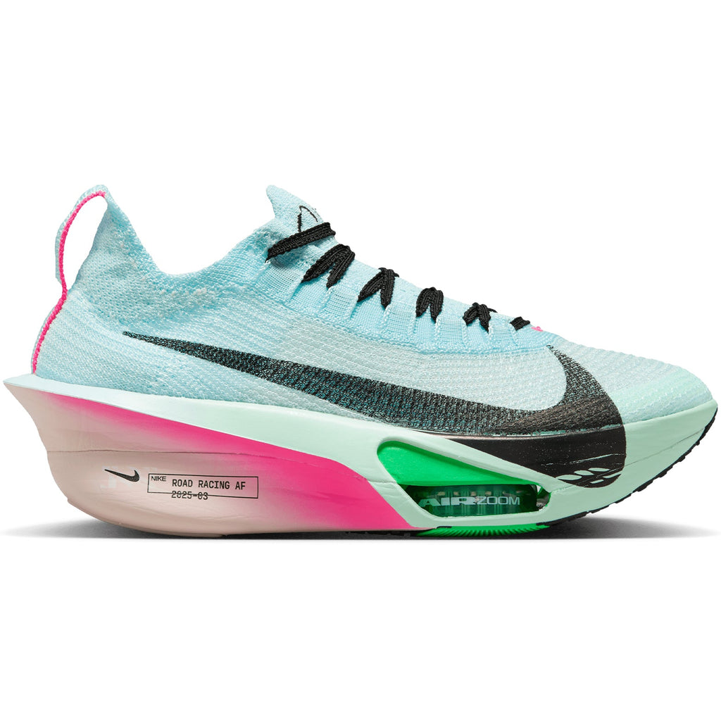 Women's Alphafly 3 Running Shoes Glacier Blue / Mint Foam / Green Shock / Black
