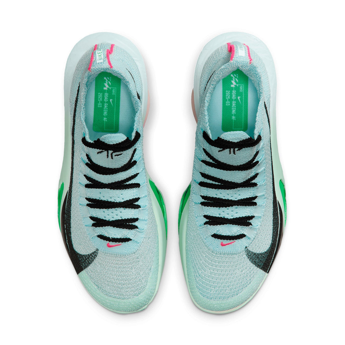 Women's Alphafly 3 Running Shoes Glacier Blue / Mint Foam / Green Shock / Black