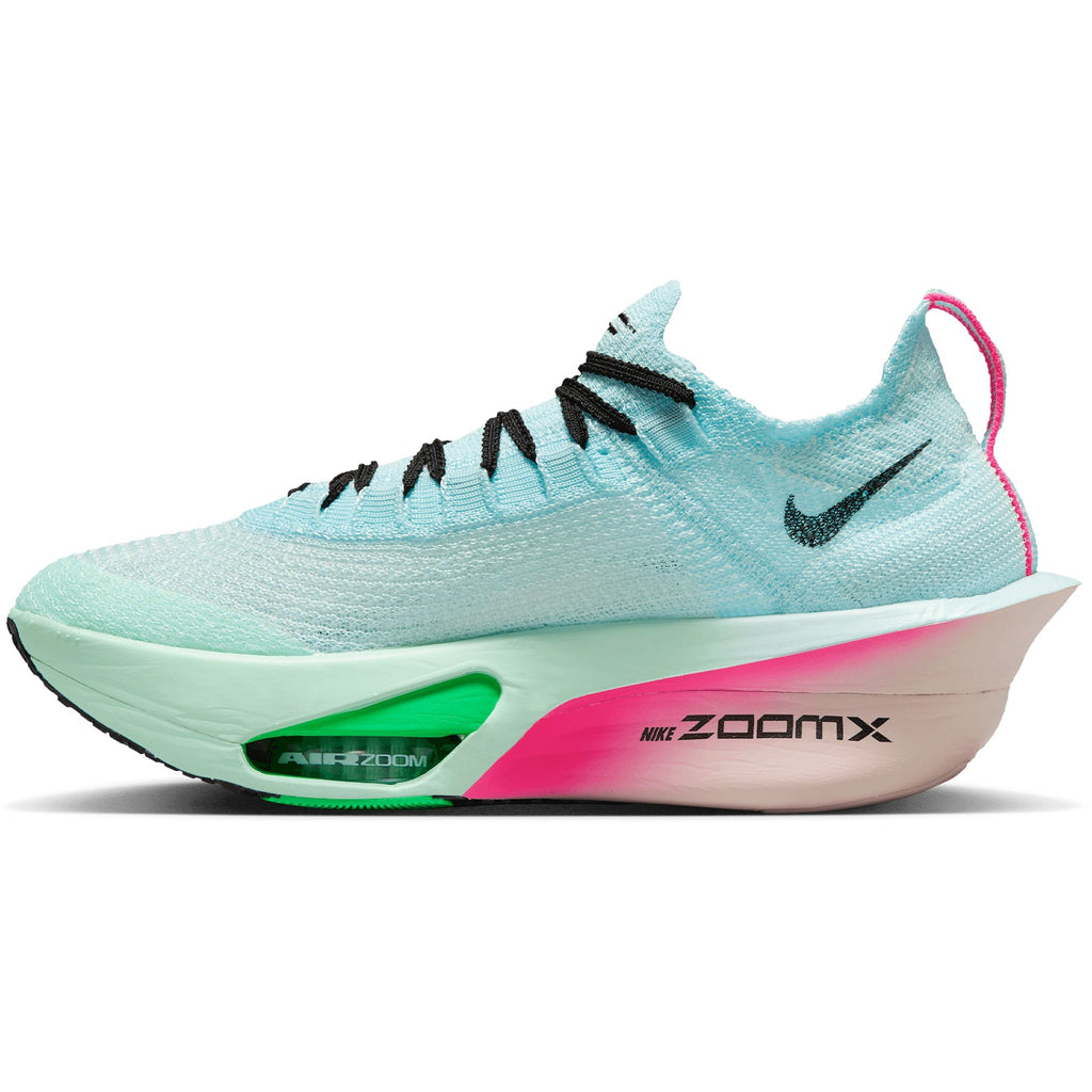Women's Alphafly 3 Running Shoes Glacier Blue / Mint Foam / Green Shock / Black