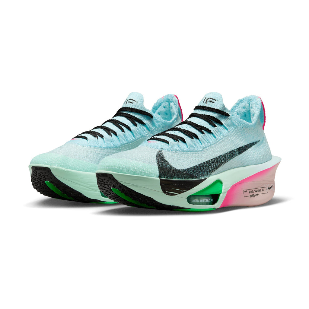 Women's Alphafly 3 Running Shoes Glacier Blue / Mint Foam / Green Shock / Black