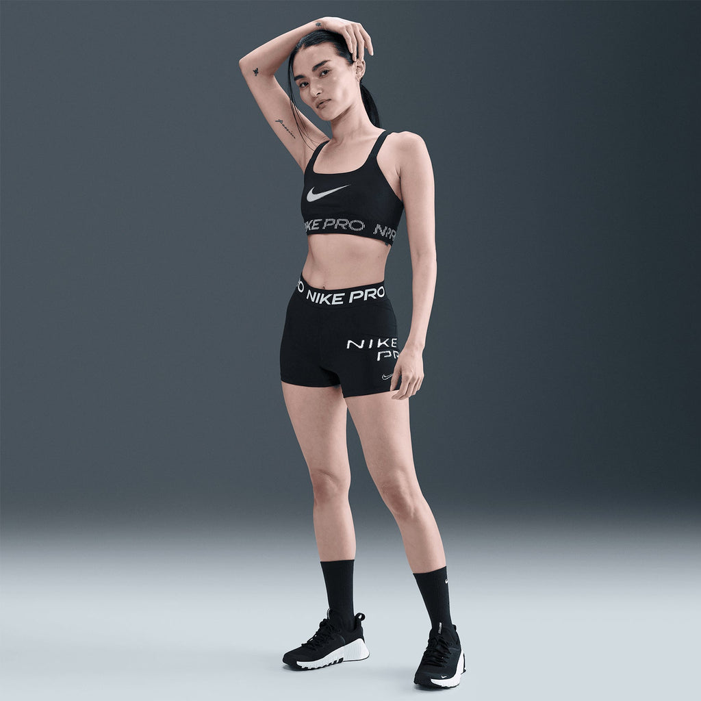 Women's Light-Support Sports Bra Black / White