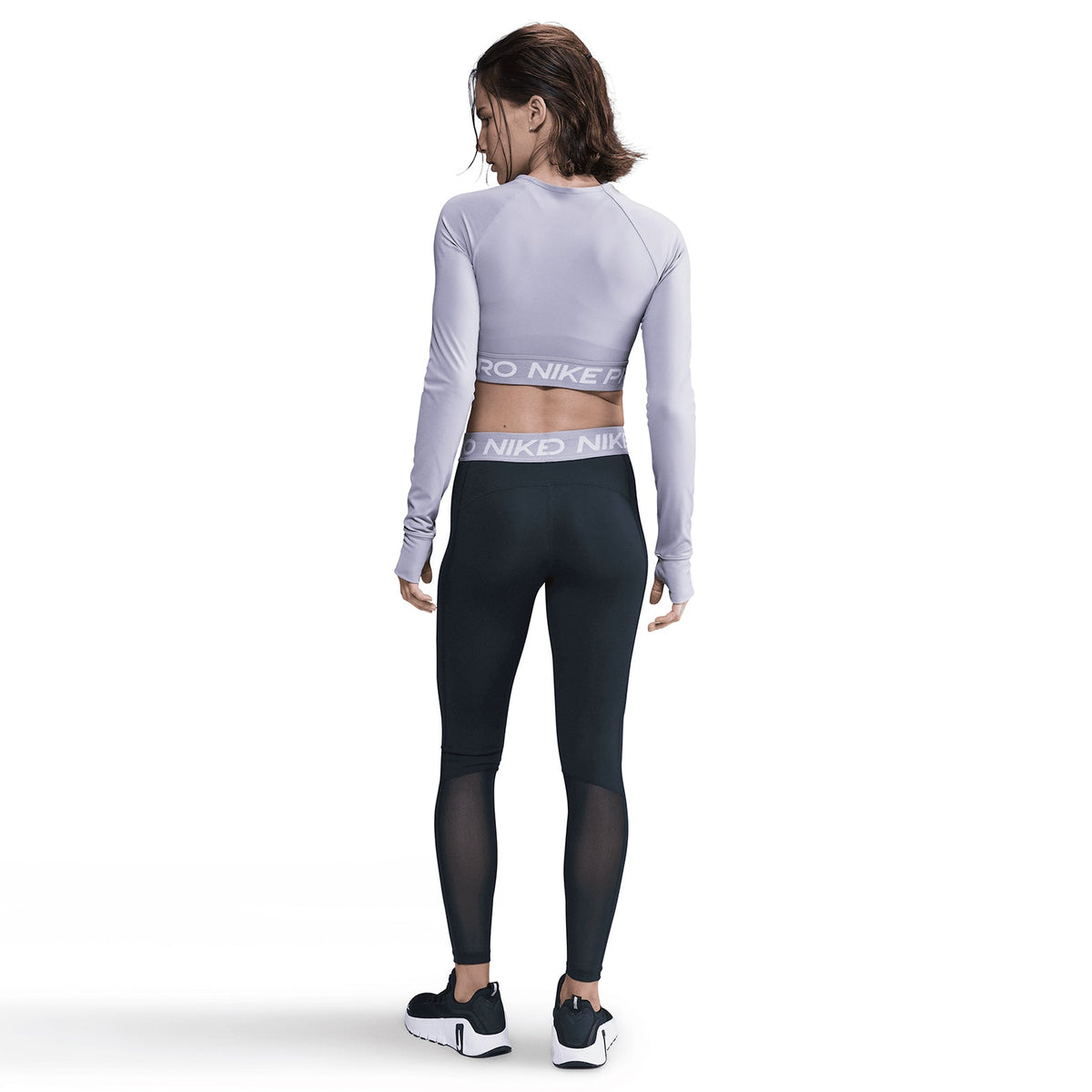Women's Pro Dri-FIT Cropped Top Lilac Ice / White