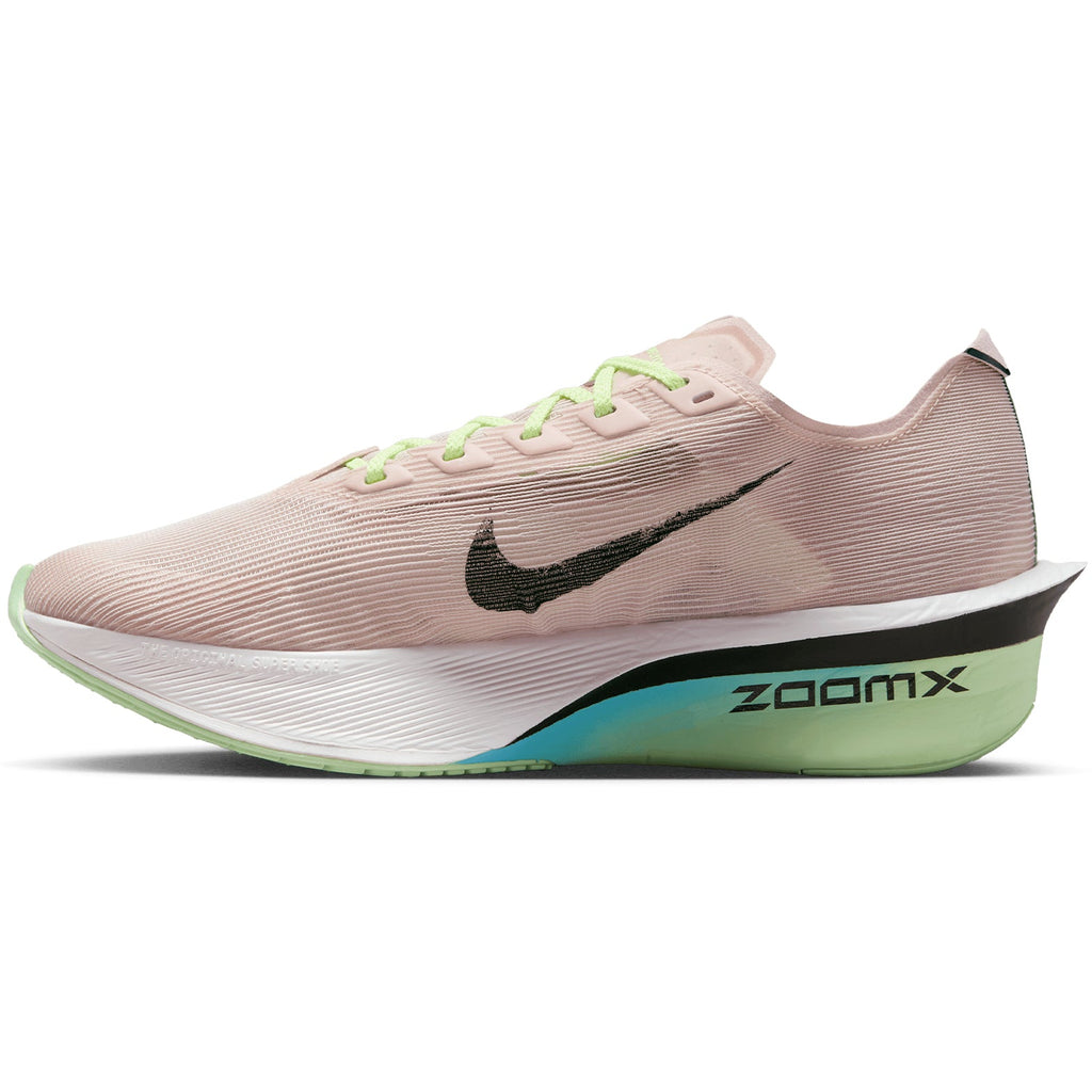 Women's Vaporfly 4 Running Shoes Silt Red / Black / Barely Volt / Pearl Pink