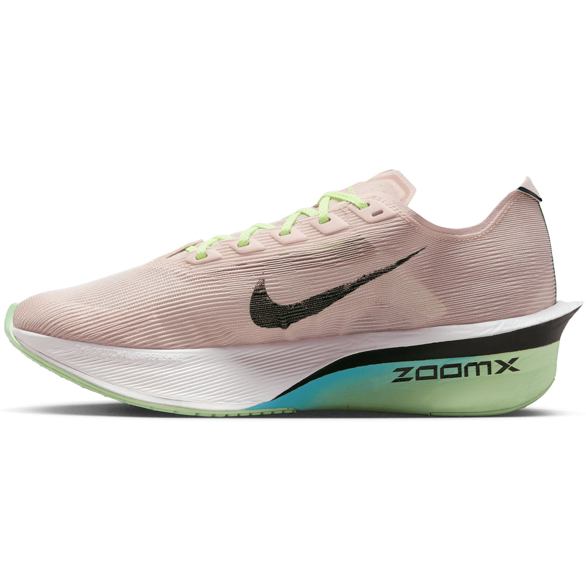Women's Vaporfly 4 Running Shoes Silt Red / Black / Barely Volt / Pearl Pink