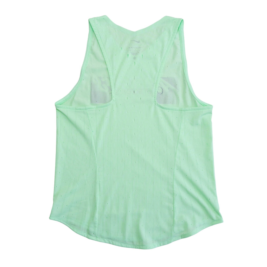 x Achilles Heel Women's 'One More Mile' AeroSwift ADV Running Vest Vapour Green / Black