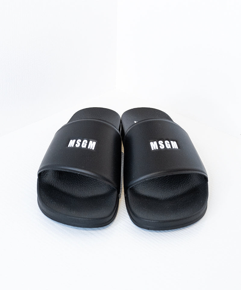 Pool slippers with MSGM micro logo Black