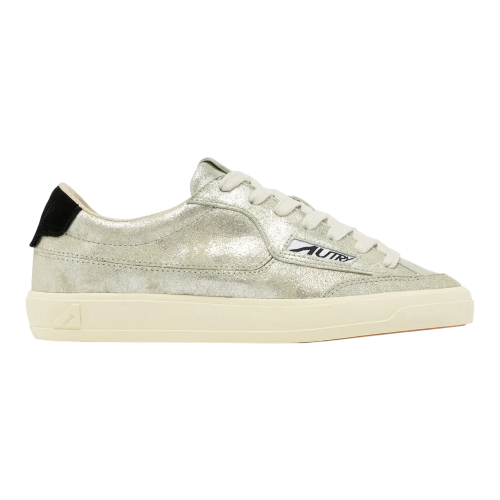 Autry Windscape Low Sneakers Silver & Black Laminated SCLW-ZE01