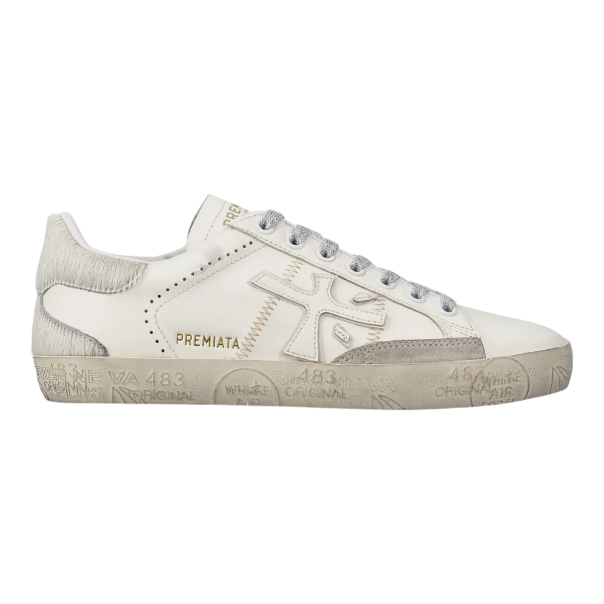 Premiata Italian Premium's Sneakers STEVEND-7608 Offwhite Women