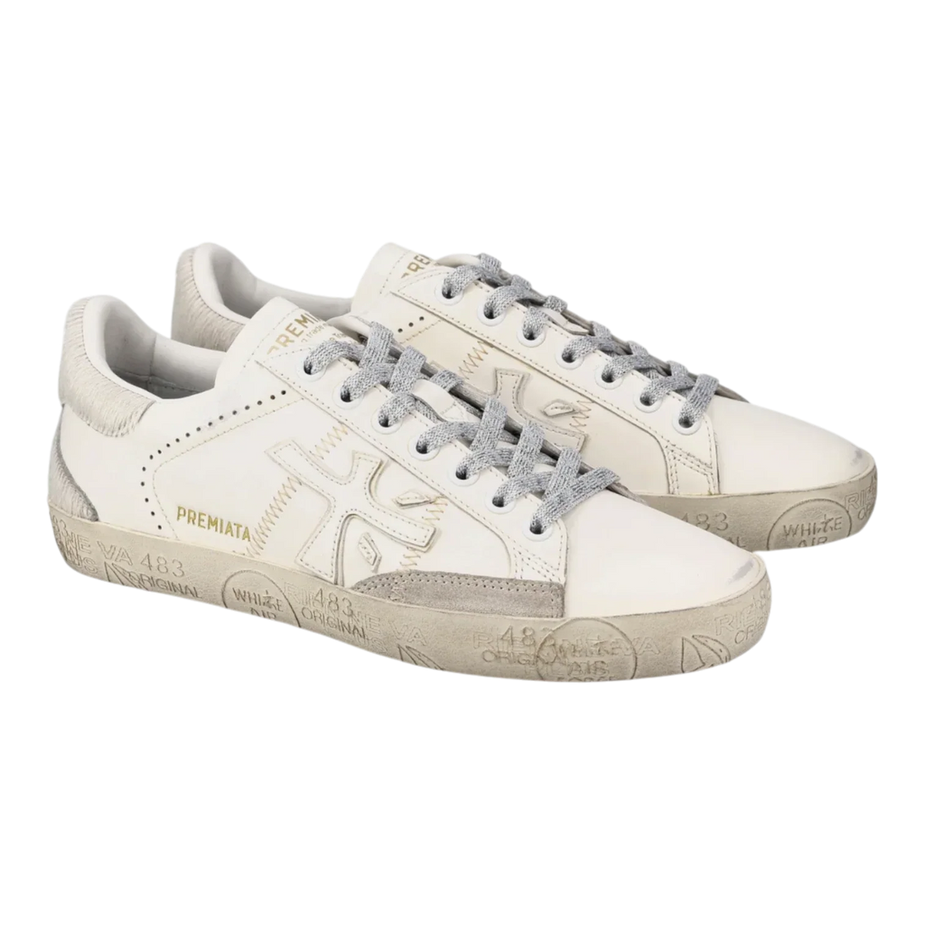 Premiata Italian Premium's Sneakers STEVEND-7608 Offwhite Women