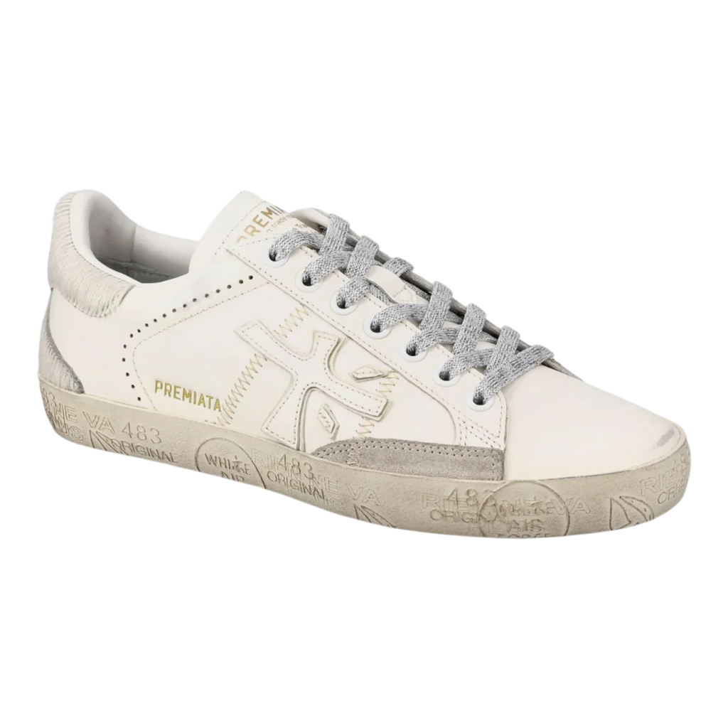 Premiata Italian Premium's Sneakers STEVEND-7608 Offwhite Women