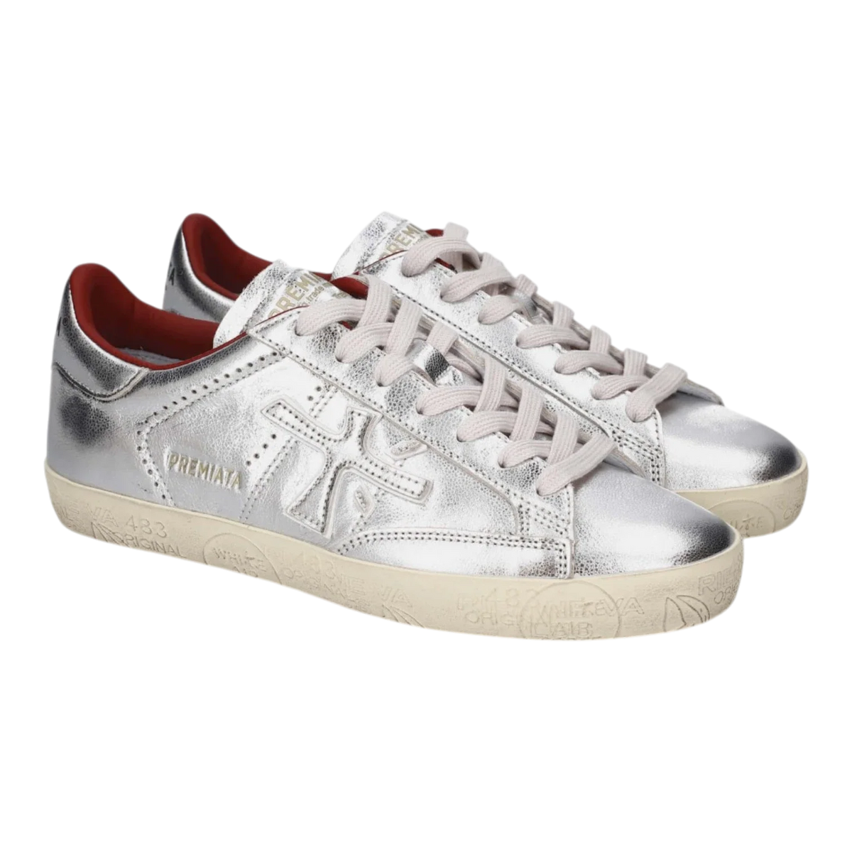 Premiata Italian Premium's Sneakers STEVEND-8493 Silver Women