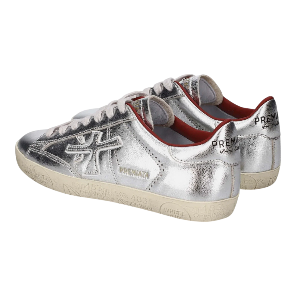 Premiata Italian Premium's Sneakers STEVEND-8493 Silver Women