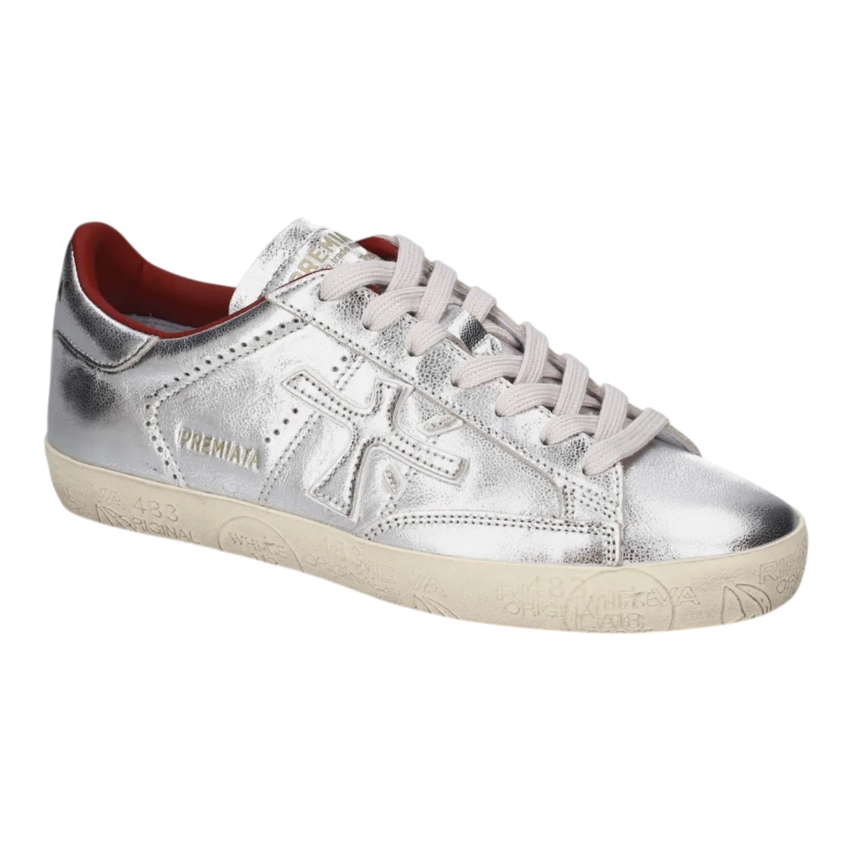 Premiata Italian Premium's Sneakers STEVEND-8493 Silver Women