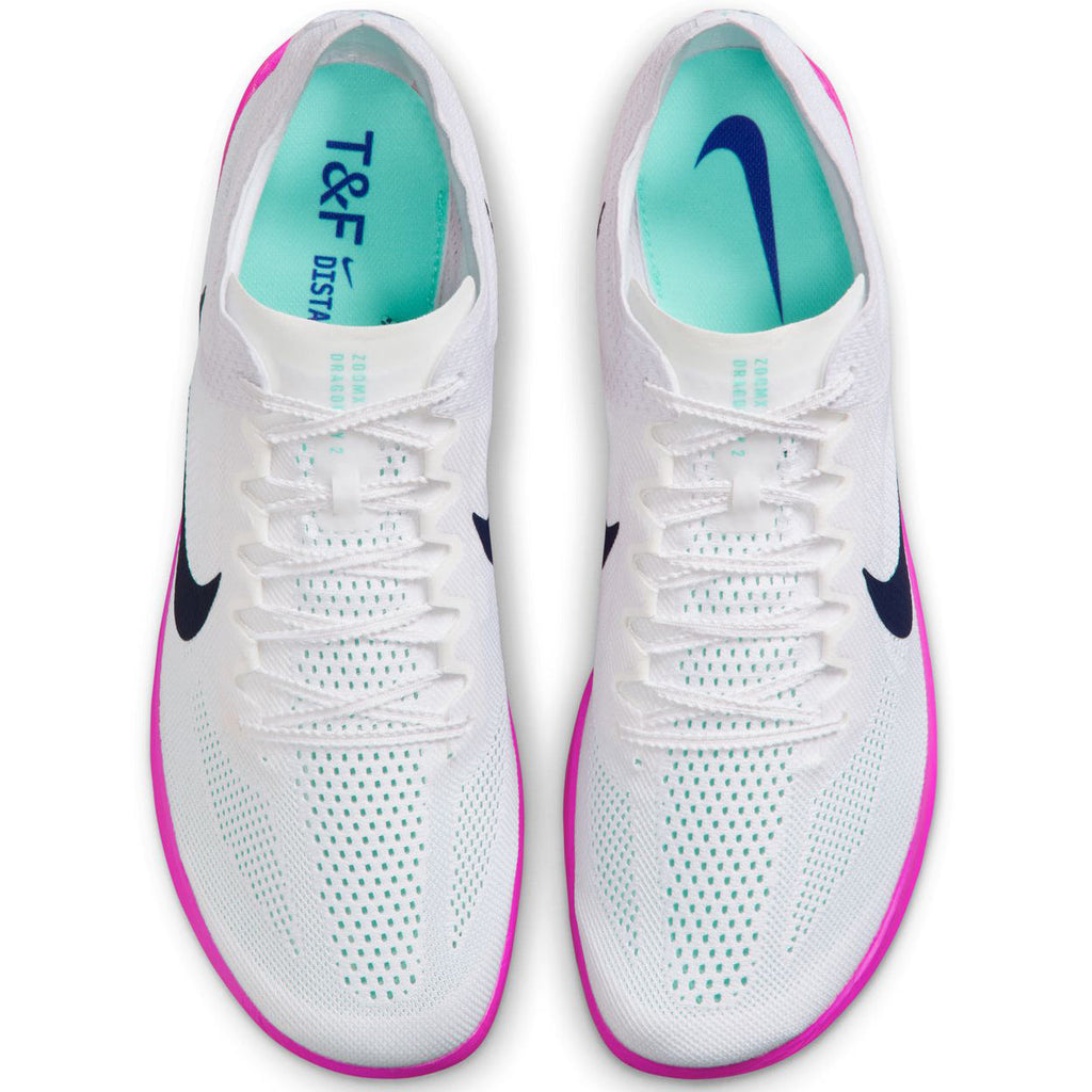 Dragonfly 2 Running Spikes White / Hyper Turquoise / Fire Pink / Obsidian