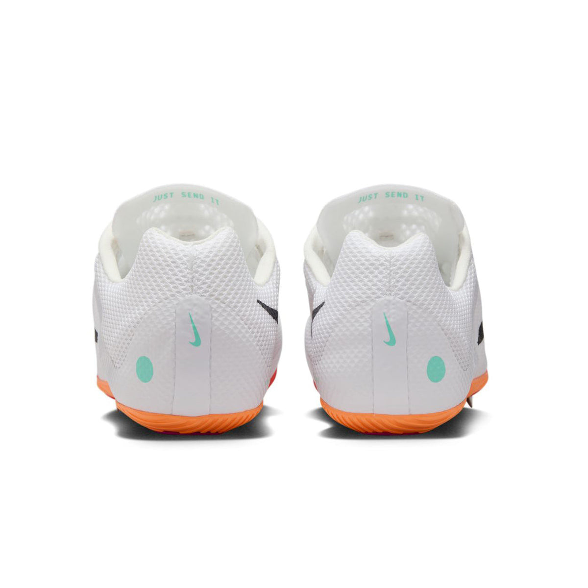 Zoom Rival Sprint Running Spikes White / Obsidian / Bright Crimson / Hyper Turquoise