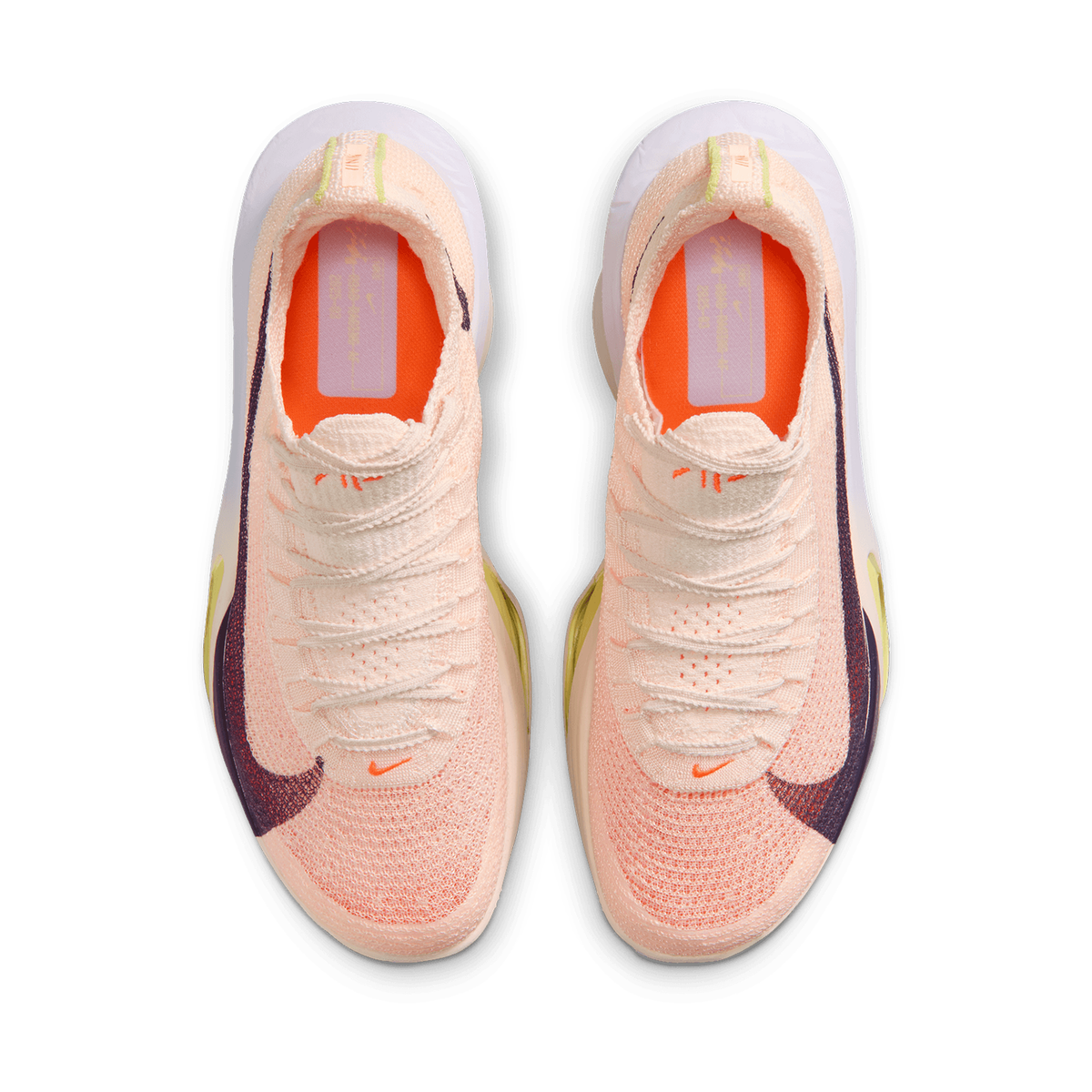 Women's Alphafly 3 Running Shoes Chalk / Hyper Crimson / Fennel / Purple Dynasty