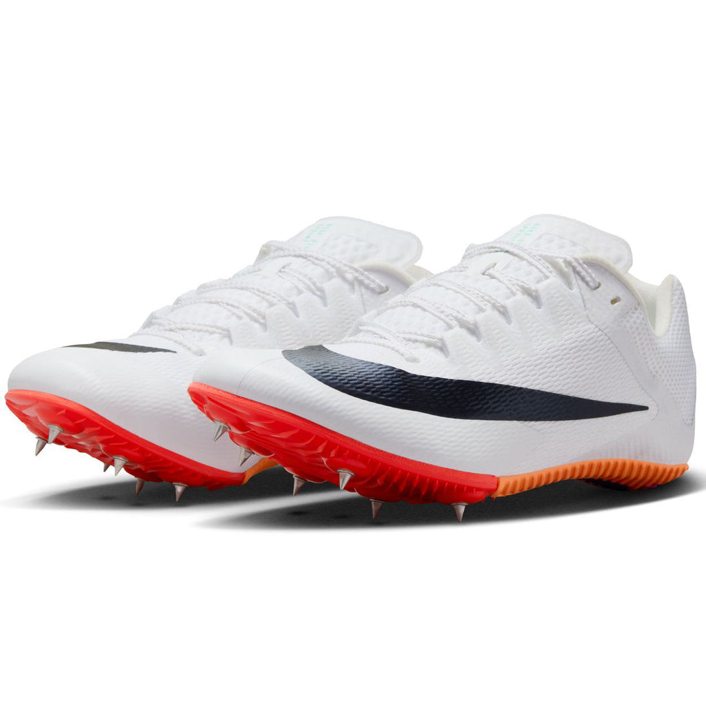 Zoom Rival Sprint Running Spikes White / Obsidian / Bright Crimson / Hyper Turquoise