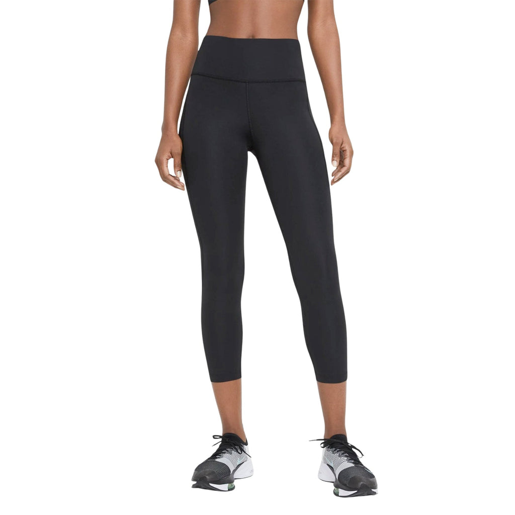 Nike Women's Fast Mid-Rise Crop Running Tights Black