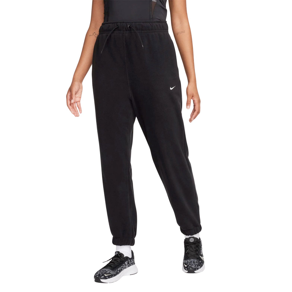 Women's Therma-FIT One Loose Fleece Pants Black / Pale Ivory