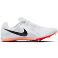 Zoom Rival Multi Running Spikes White / Obsidian / Bright Crimson