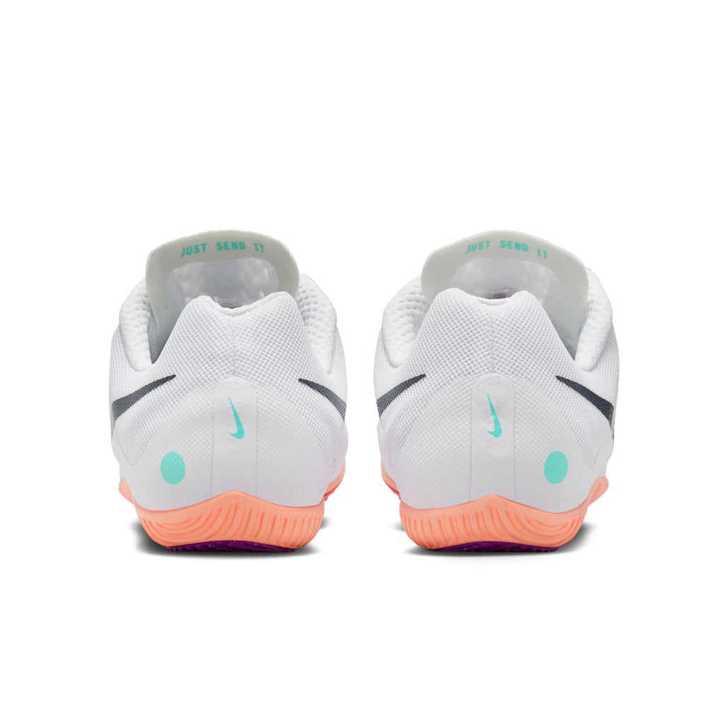 Zoom Rival Multi Running Spikes White / Obsidian / Bright Crimson