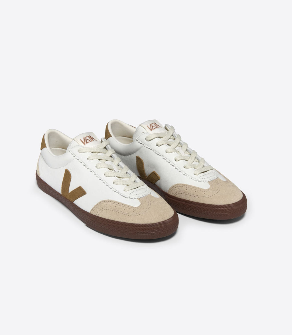 Men's VOLLEY LEATHER WHITE TENT BARK