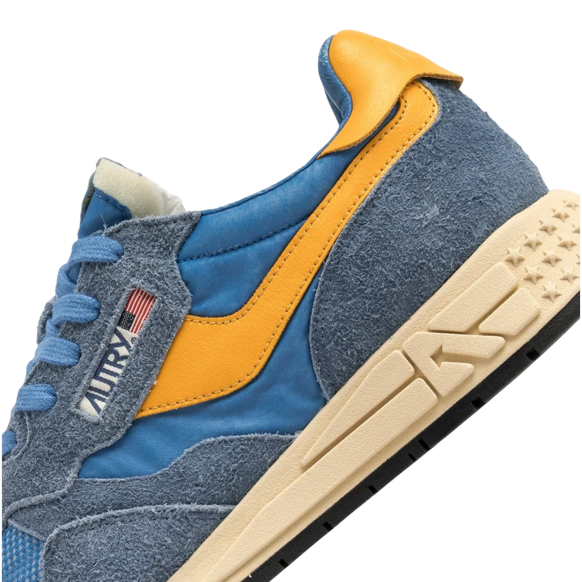 Autry Running Reelwind Low Man Sneakers in Cemble and Gold Fushion Nylon And Suede Men WWLM-UT02