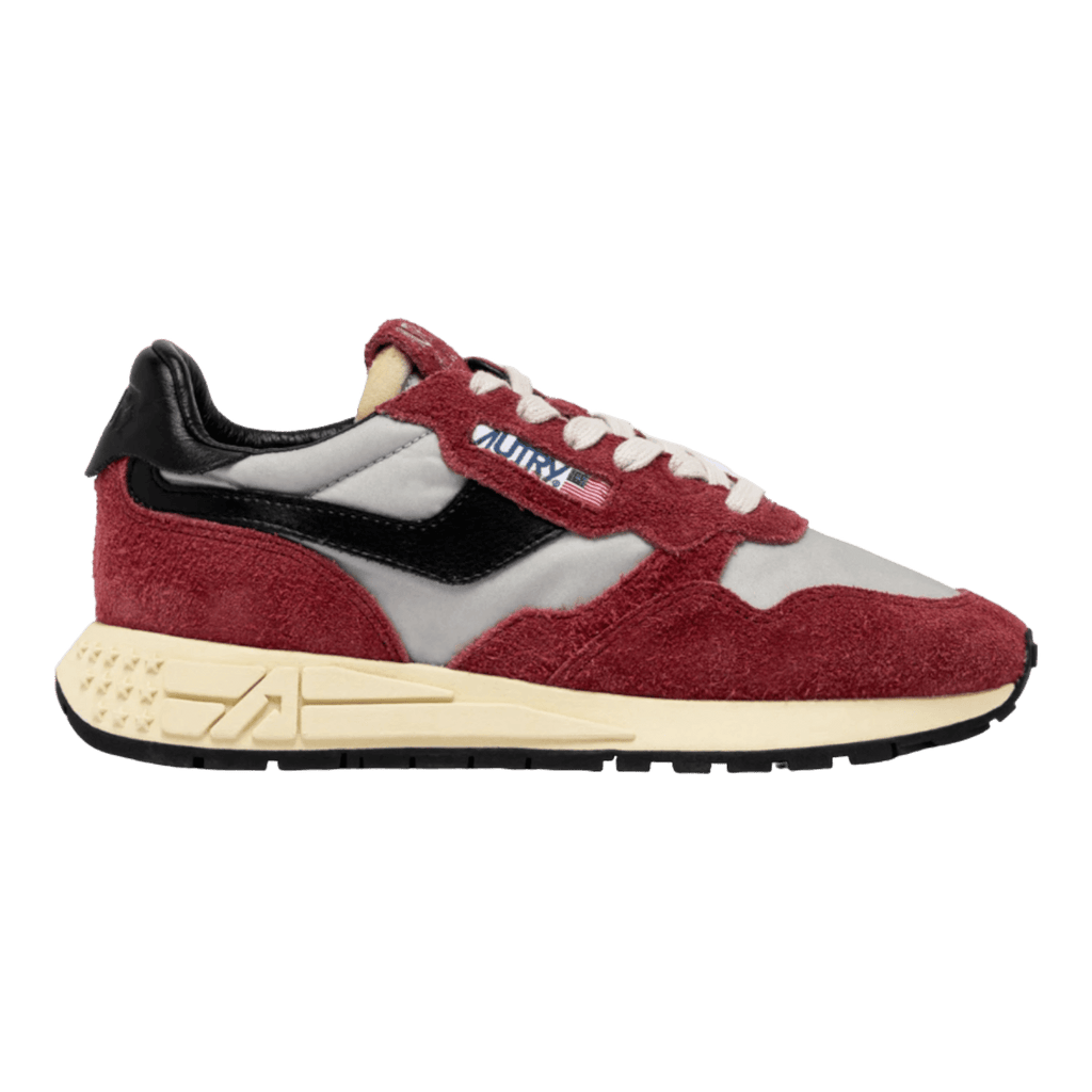 Autry Reelwind Low Red & Black Nylon and Suede for Women WWLW-HN07