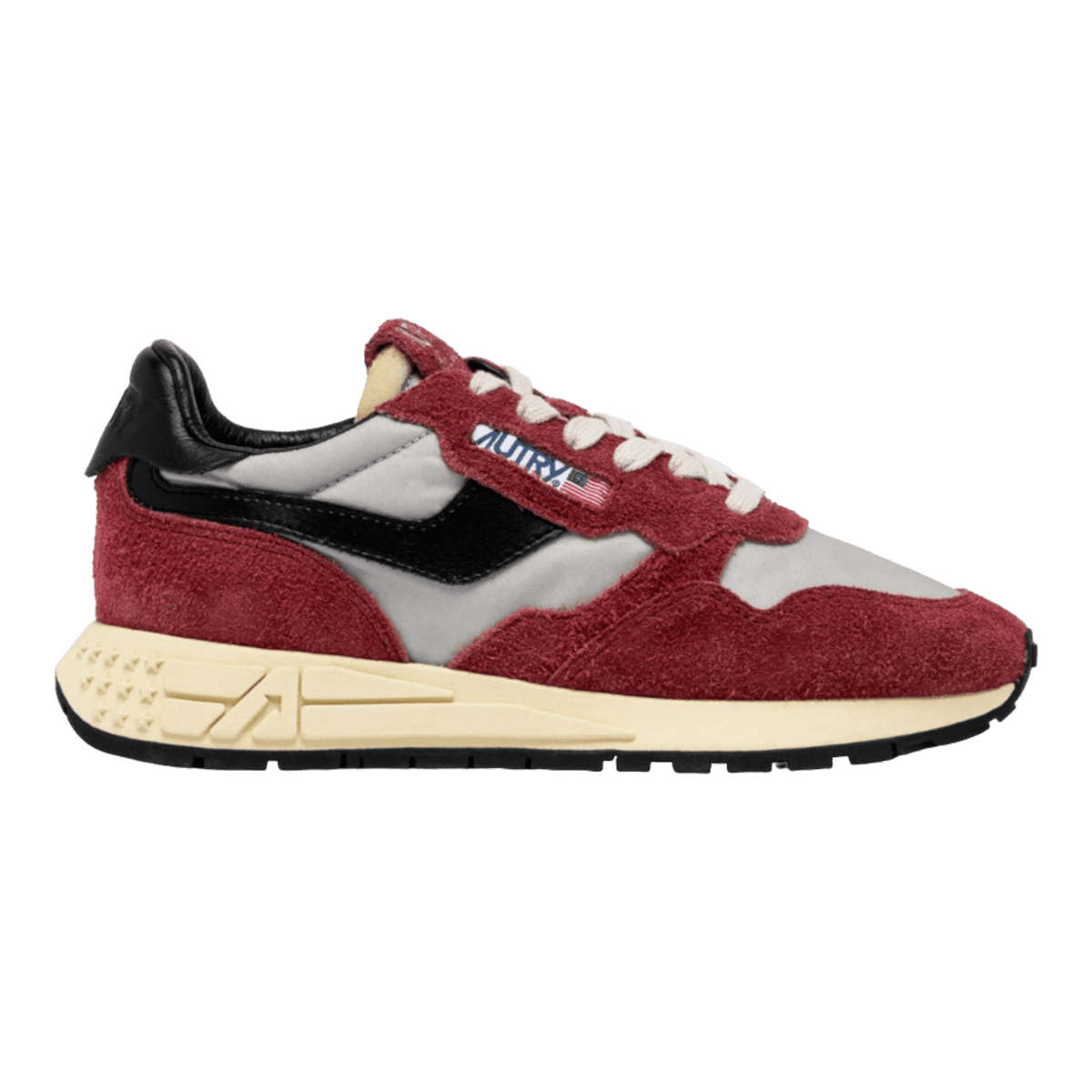 Autry Reelwind Low Red & Black Nylon and Suede for Women WWLW-HN07