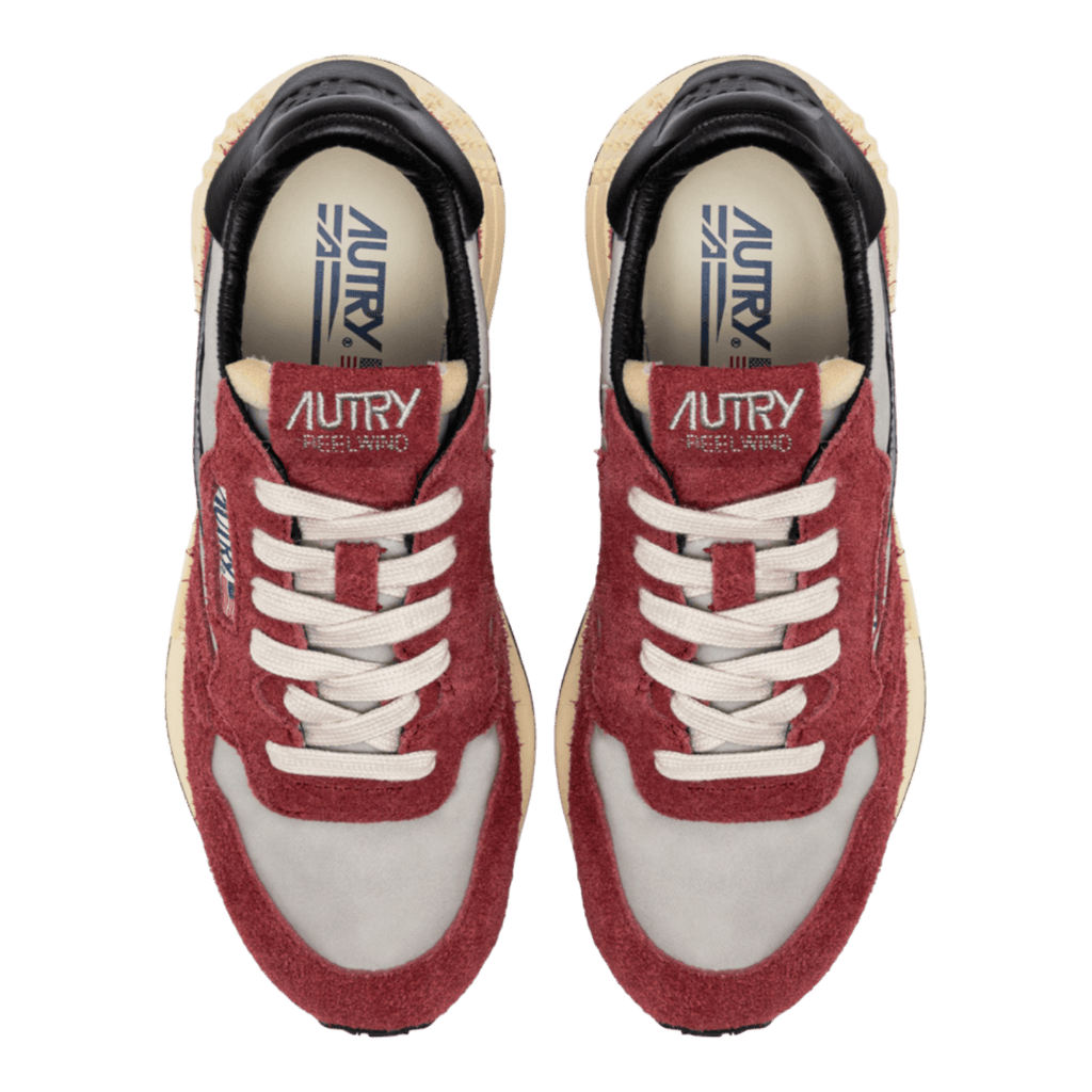 Autry Reelwind Low Red & Black Nylon and Suede for Women WWLW-HN07