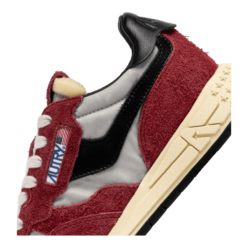 Autry Reelwind Low Red & Black Nylon and Suede for Women WWLW-HN07