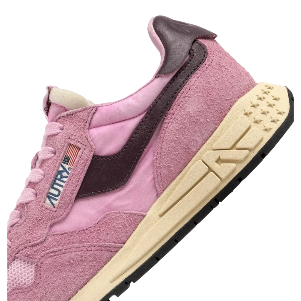 Autry Reelwind Low Sneakers in Roseate And Rose Suede And Nylon Women WWLW-UT11