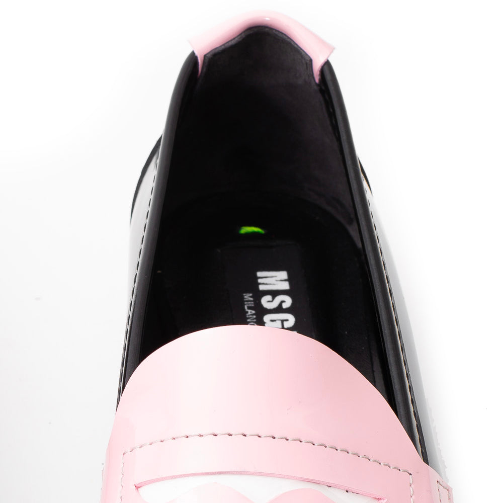 Women's Msgm Loafers Pink/Black/White