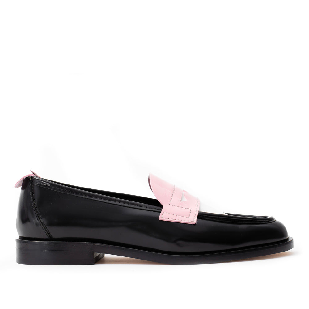 Women's Msgm Loafers Pink/Black/White