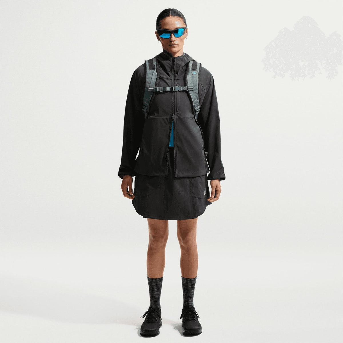 Women's ACG Five Towers Skort Anthracite / Summit White