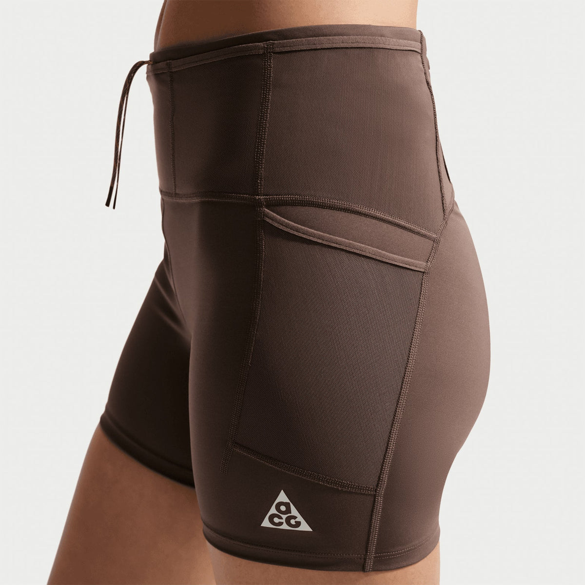 Women's ACG High-Waisted 4 Inch Short Tights Ironstone / Cave Stone / Summit White
