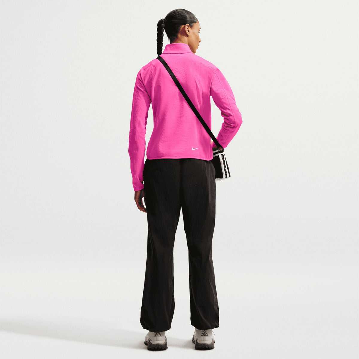 Women's ACG Wolf Grid Therma-FIT 1/2 Zip Top Desert Pink / Light Crimson / Summit White