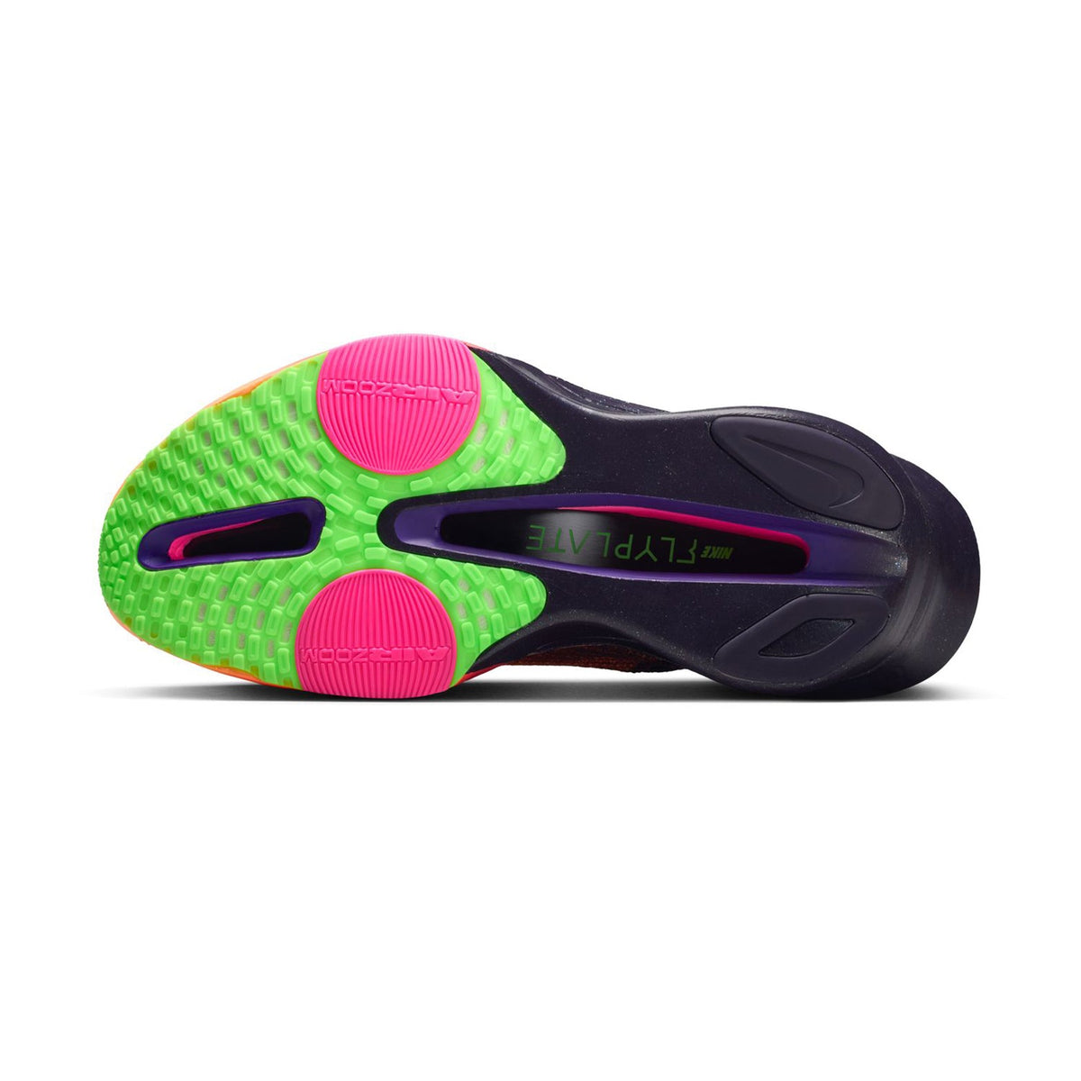 Women's Alphafly 3 GLAM Running Shoes Orange Pulse / Purple Dynasty / Electric Green / Black