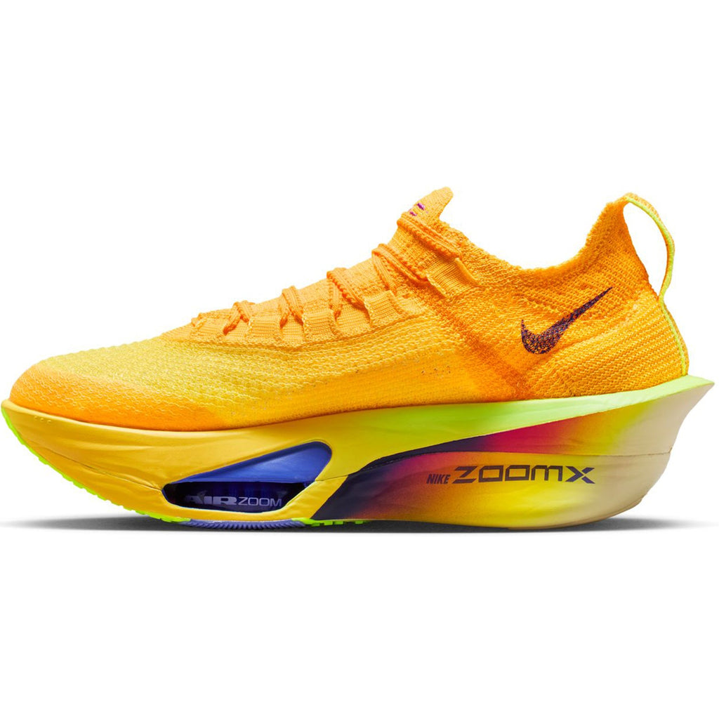 Women's Alphafly 3 Running Shoes Laser Orange / Citron Pulse / Volt Ice / Indigo Burst