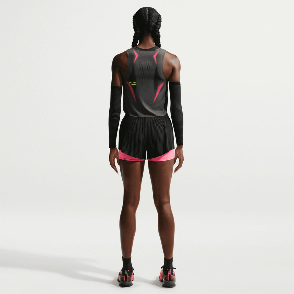 Women's Dri-FIT ADV Cropped Running Vest Iron Grey / Volt / White