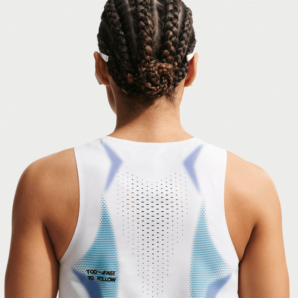 Women's Dri-FIT ADV Cropped Running Vest White / Black / Black