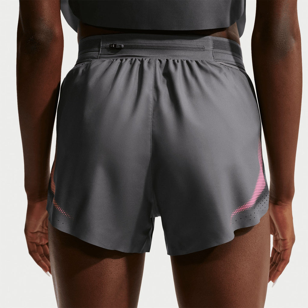 Women's Dri-FIT Aeroswift ADV 3 Inch Running Shorts Iron Grey / White