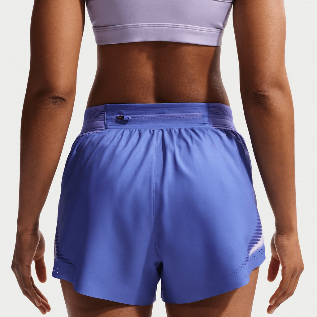 Women's Dri-FIT Aeroswift ADV 3 Inch Running Shorts Sapphire / Hot Lava