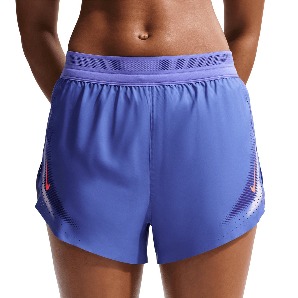 Women's Dri-FIT Aeroswift ADV 3 Inch Running Shorts Sapphire / Hot Lava