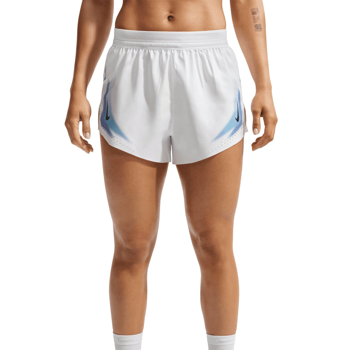 Women's Dri-FIT Aeroswift ADV 3 Inch Running Shorts White / Black