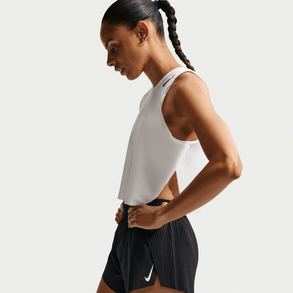 Women's Dri-FIT Aeroswift ADV Mid-Rise 3 Inch Running Shorts Black / White
